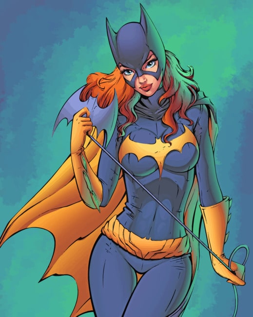 Batgirl Superhero Paint By Numbers - Paint By Numbers