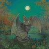 Fantasy Bat Cat Paint by numbers