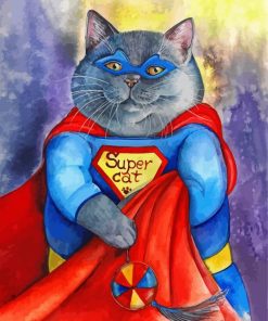 Super Cat Paint by numbers