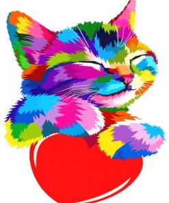 colorful-kitty-paint-by-number