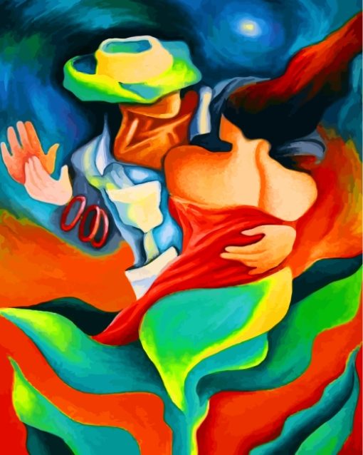 Abstract Dancers Art Paint by numbers