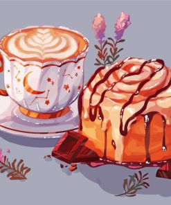 coffee-and-sweet-cake-with-chocolate-paint-by-numbers