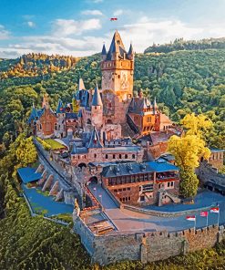 germany-aesthetic-Cochem-Castle-paint-by-numbers