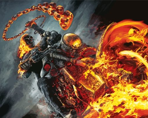 ghost-rider-paint-by-numbers