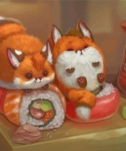 red-foxes-and-sushi-paint-by-numbers