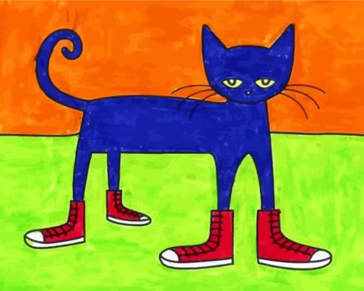 Cat Wearing Shoes Paint by numbers