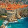 Walls Of Dubrovnik Croatia Paint by numbers