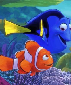 Finding Nemo And Dory Paint by numbers