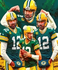 Green Bay Packers Aaron Rodgers paint by numbers