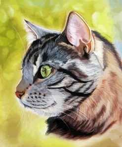 Adorable Cat Pastel paint by numbers