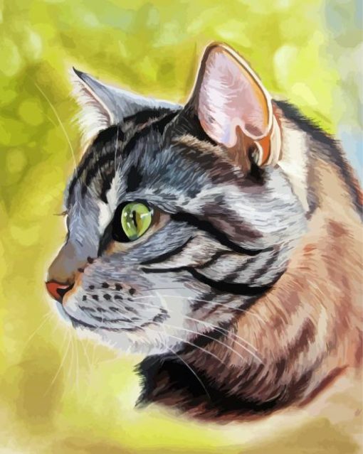 Adorable Cat Pastel paint by numbers