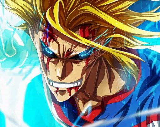 All Might Anime paint by numbers
