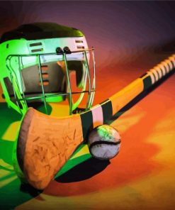 Camogie Equipment paint by numbers
