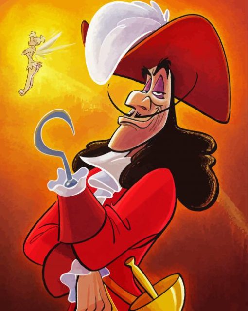 Captain Hook Art paint by numbers