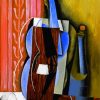 Cubism Violonist Art paint by numbers