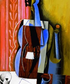Cubism Violonist Art paint by numbers
