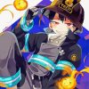 Fire Force Shinra Kusakabe paint by numbers