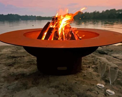 Fire Pit paint by numbers