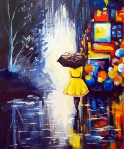 Girl In The Rain paint by numbers