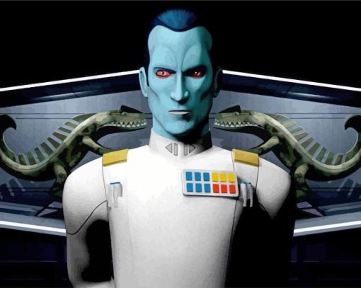 Grand Admiral Thrawn paint by numbers