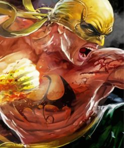 Iron Fist Fighter paint by numbers
