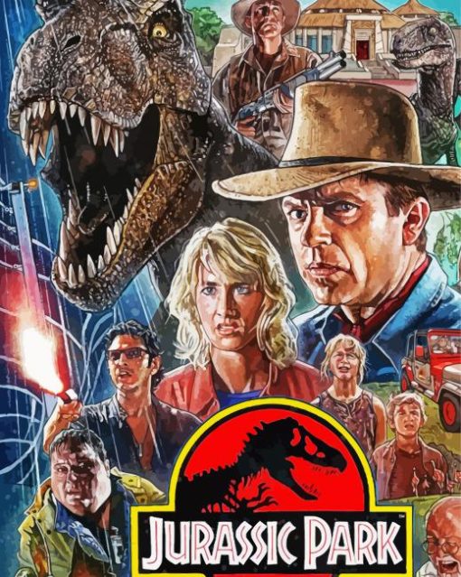 Jurassic Park Illustration paint by numbers