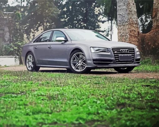 Luxury Audi S8 paint by numbers