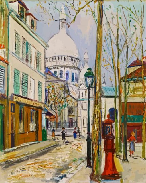 Maurice Utrillo La Place paint by numbers