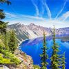 Pacific Northwest Lake Landscape paint by numbers