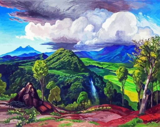 Pihuamo Valley By Dr Atl paint by numbers