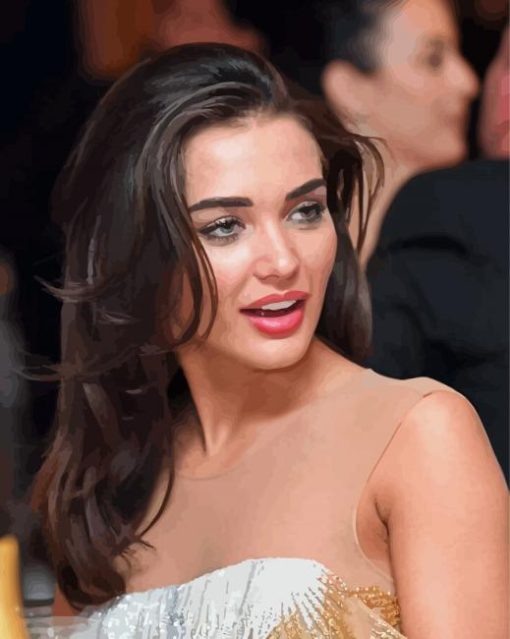 Pretty Actress Amy Jackson paint by numbers