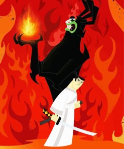 Samurai Jack paint by numbers