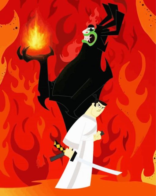 Samurai Jack paint by numbers