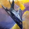 Stealth Bomber paint by numbers