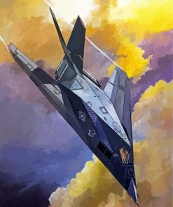 Stealth Bomber paint by numbers
