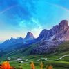 Swiss Alps And Rainbow paint by numbers