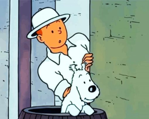 Tin Tin Cartoon paint by numbers