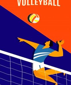 Volleyball Player paint by numbers