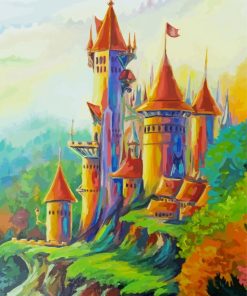 Abstract Fairy Castle paint by numbers