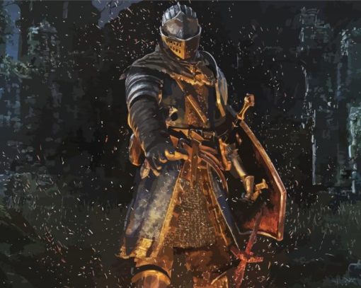 Aesthetic Dark Souls paint by numbers