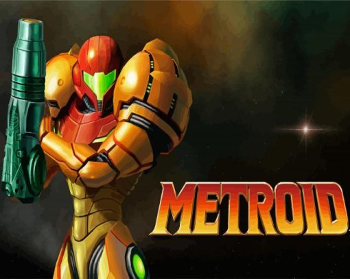 Aesthetic Metroid Illustration paint by numbers