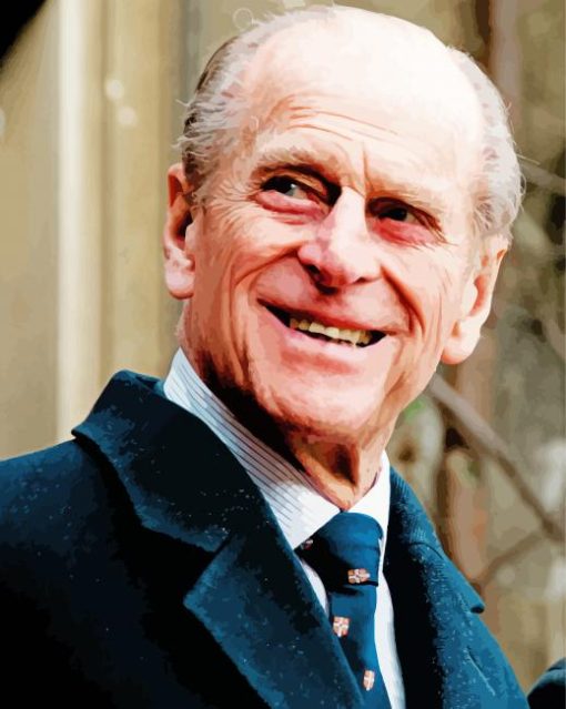 Aesthetic Prince Philip paint by numbers