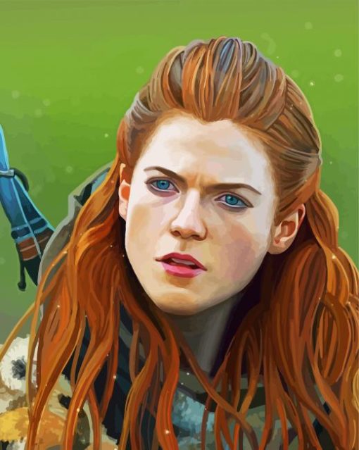 Aesthetic Ygritte paint by numbers