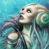 Aesthetic Sea Woman paint by numbers