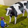 Animated Cow Animal paint by numbers