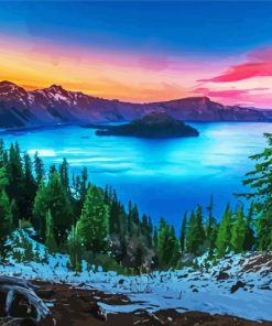 Beautiful Landscape Pacific Northwest paint by numbers