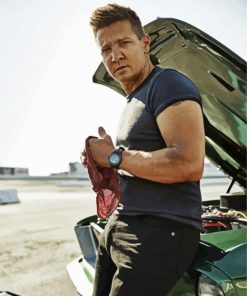 Cool Jeremy Renner paint by numbers