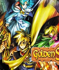 Golden Sun Video Game paint by numbers
