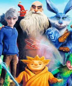 Movie Characters Rise Of The Guardians paint by numbers