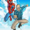Spiderman And Stan Lee paint by numbers